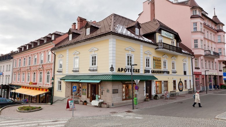 Apotheke "Zur Gnadenmutter" in Mariazell, © Fred Lindmoser Apotheke "Zur Gnadenmutter" in Mariazell, © Fred Lindmoser