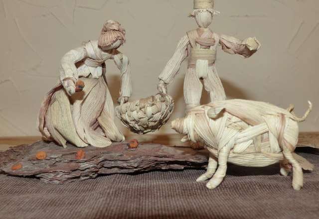 Kreativstube Annaberg, Maisstroh Figuren, &copy; Josef Schachinger