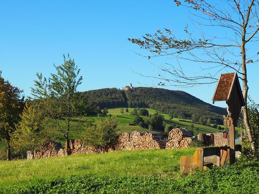 Marterl Am Sonnenhang Blick auf Araburg