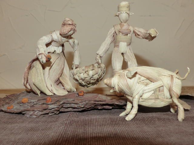 Kreativstube Annaberg, Maisstroh Figuren