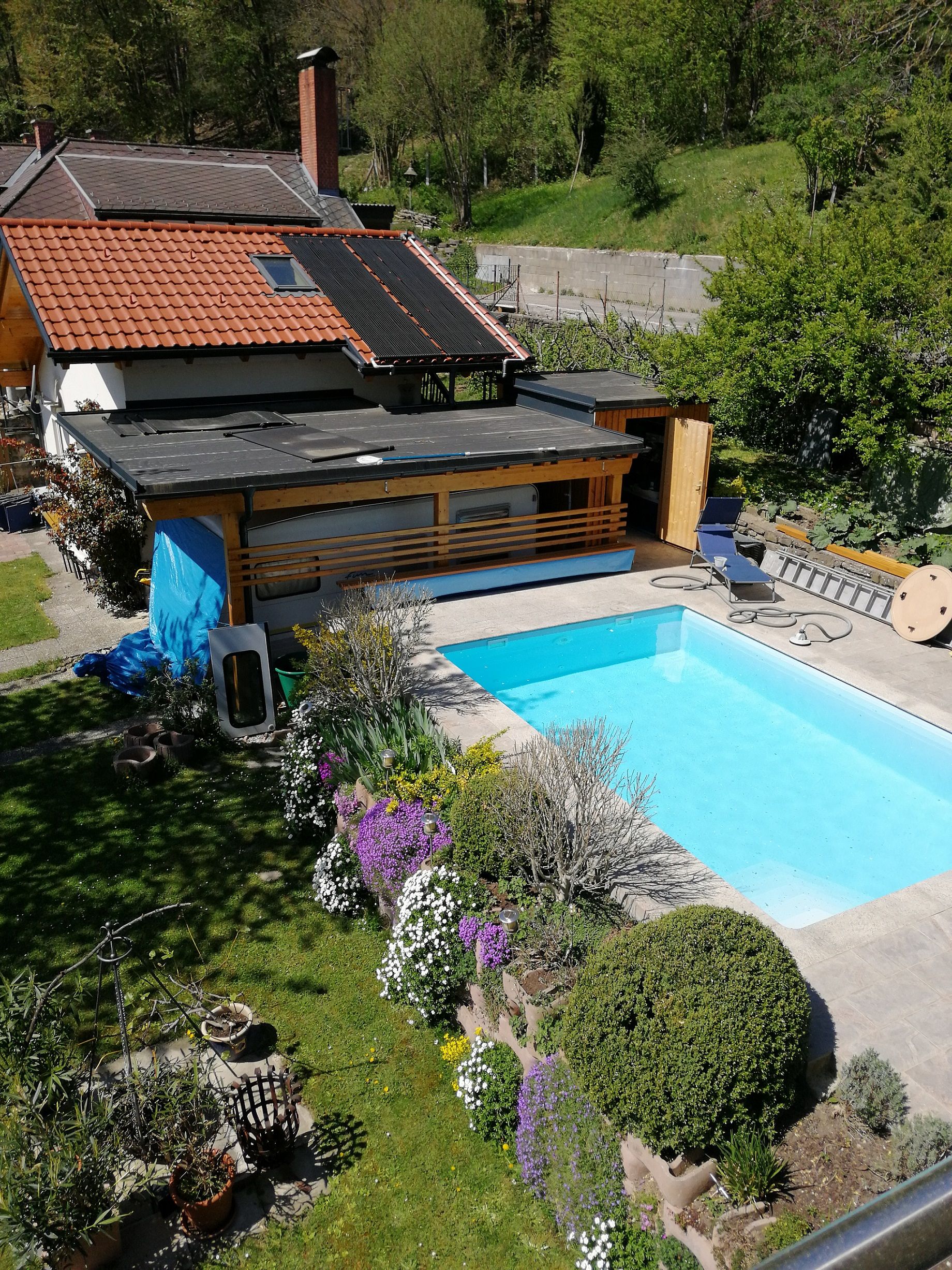 Pool des Ferienhaus Freunthaler