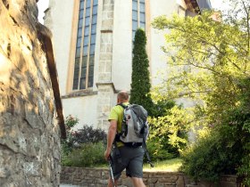 Pilger in Hainfeld, &copy; Mostviertel - Via Sacra