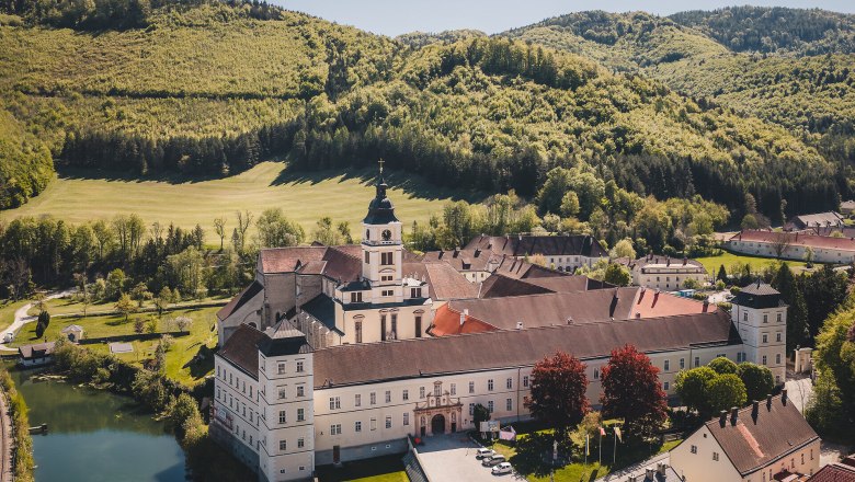 Luftaufnahme Stift Lilienfeld.