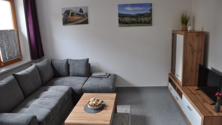 Wohnzimmer Apartment Auszeit, &copy; Krippl